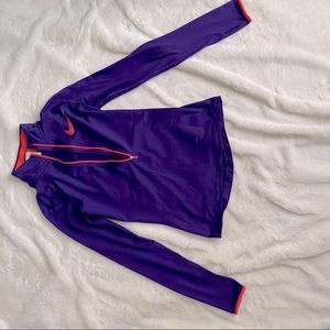 Womens Nike dry fit fleece 1/4 zip pullover